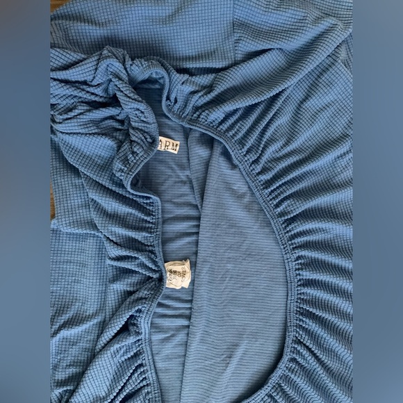 Light Blue Loveseat Sofa Slipcover - Picture 4 of 8